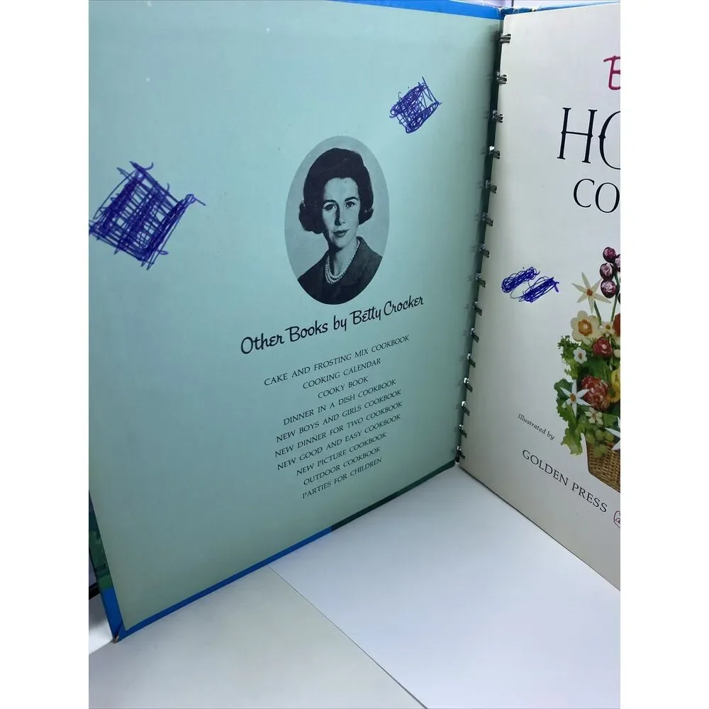 Betty Crocker's Hostess Cookbook 1967 1960's Housewife Recipes 2nd Print/1st Ed
